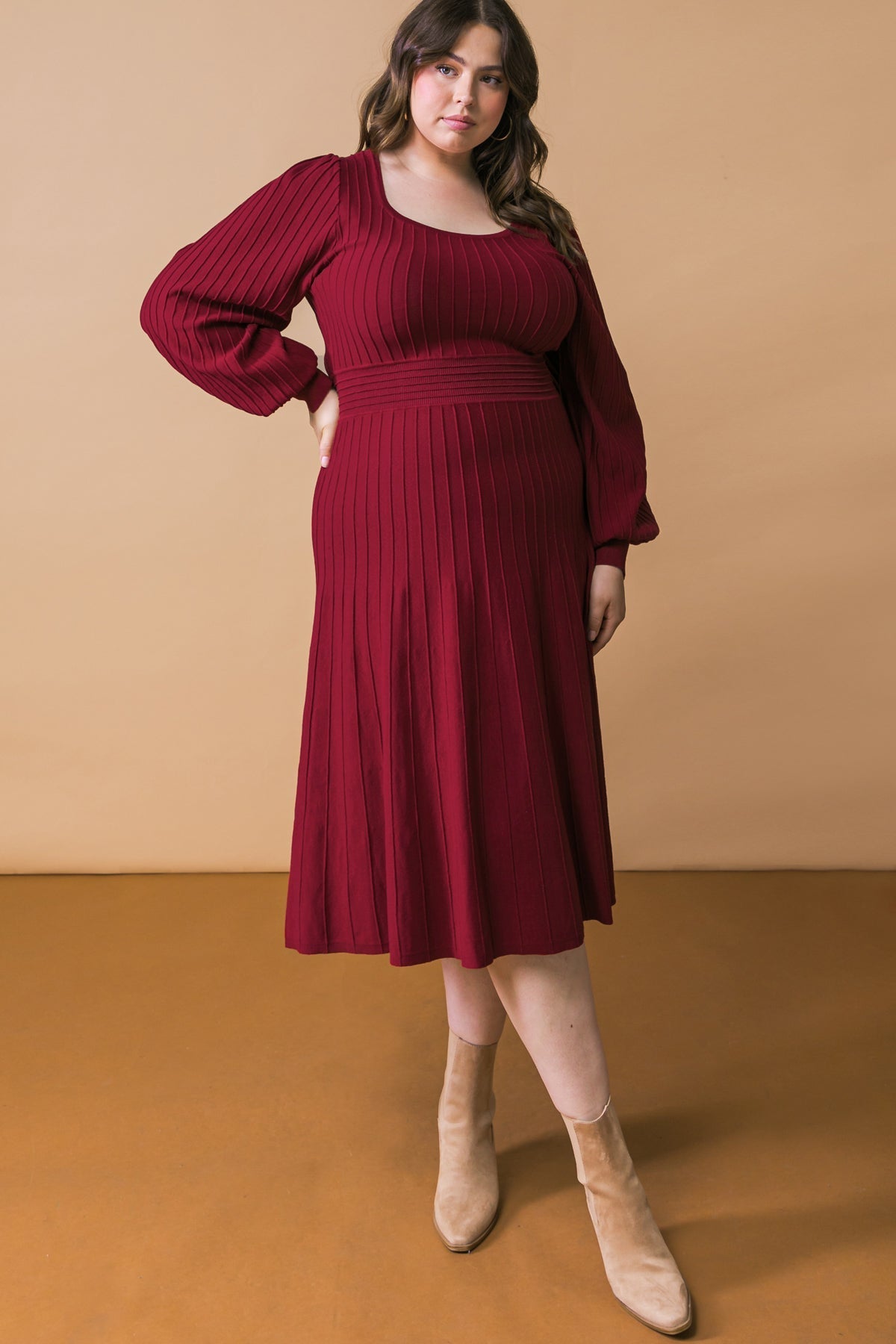 KEEP LOOKING UP SWEATER MIDI DRESS Flying Tomato